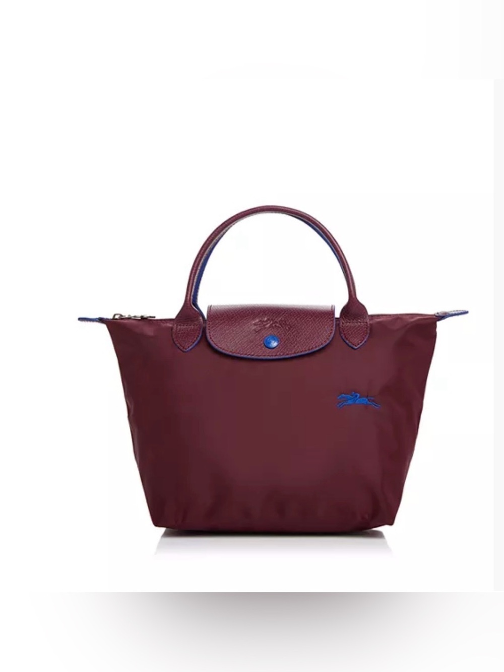 Longchamp Le Pliage Club Small Nylon Travel Bag Plum - Picture 15 of 15